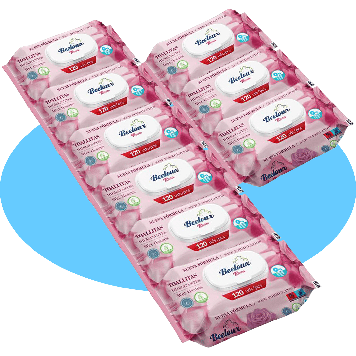 Salviette Umide in Fibra Ultra-Morbida per Cura Profonda e Idratazione, Ideali per Pelli Sensibili, Profumo Fresco, Confezioni da 3/6/9/12 Unità, 360/720/1080/1440 Salviette - Bestline