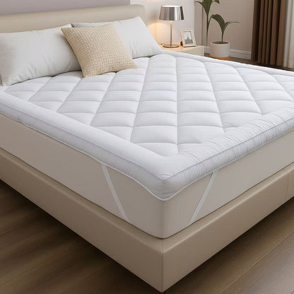 CATAVANA - Topper per Materasso Comfort - Varie Misure (80 X 200 Cm/ 90 X 200 Cm/ 140 X 190 Cm/ 140 X 200 Cm/ 160 X 200 Cm/ 180 X 200 Cm) - Microfibra Traspirante e di Alta Gamma - Imbottitura 800 G - Antiscivolo con Elastici - Ideale per 1 Persona/ 2 Per