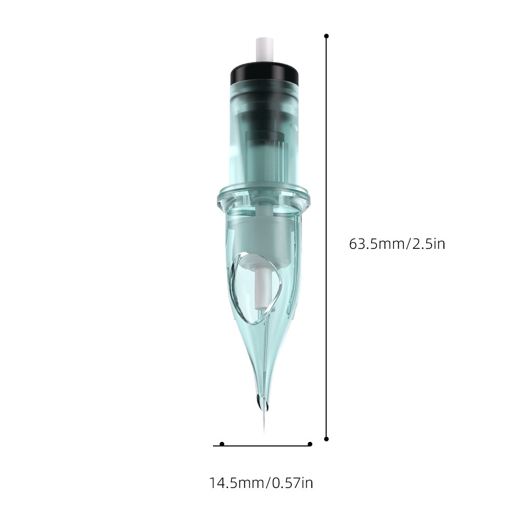 Aghi per tatuaggio, aghi professionali per tatuaggio, 20 pezzi, varie misure miste, Round Liner, Shader, Magnum, Curved/Round Mag, 5Rl 7Rl 9Rl 5Rs 7Rs 9Rs 15M1 21M1 15Cm 21Cm, aghi a membrana monouso per tatuaggio, per studio di tatuaggio professionale.