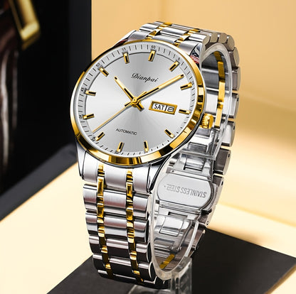 Dianpai Orologio meccanico automatico da donna, sofisticato ed elegante, con un design sportivo casual e alla moda, perfetto come regalo di compleanno