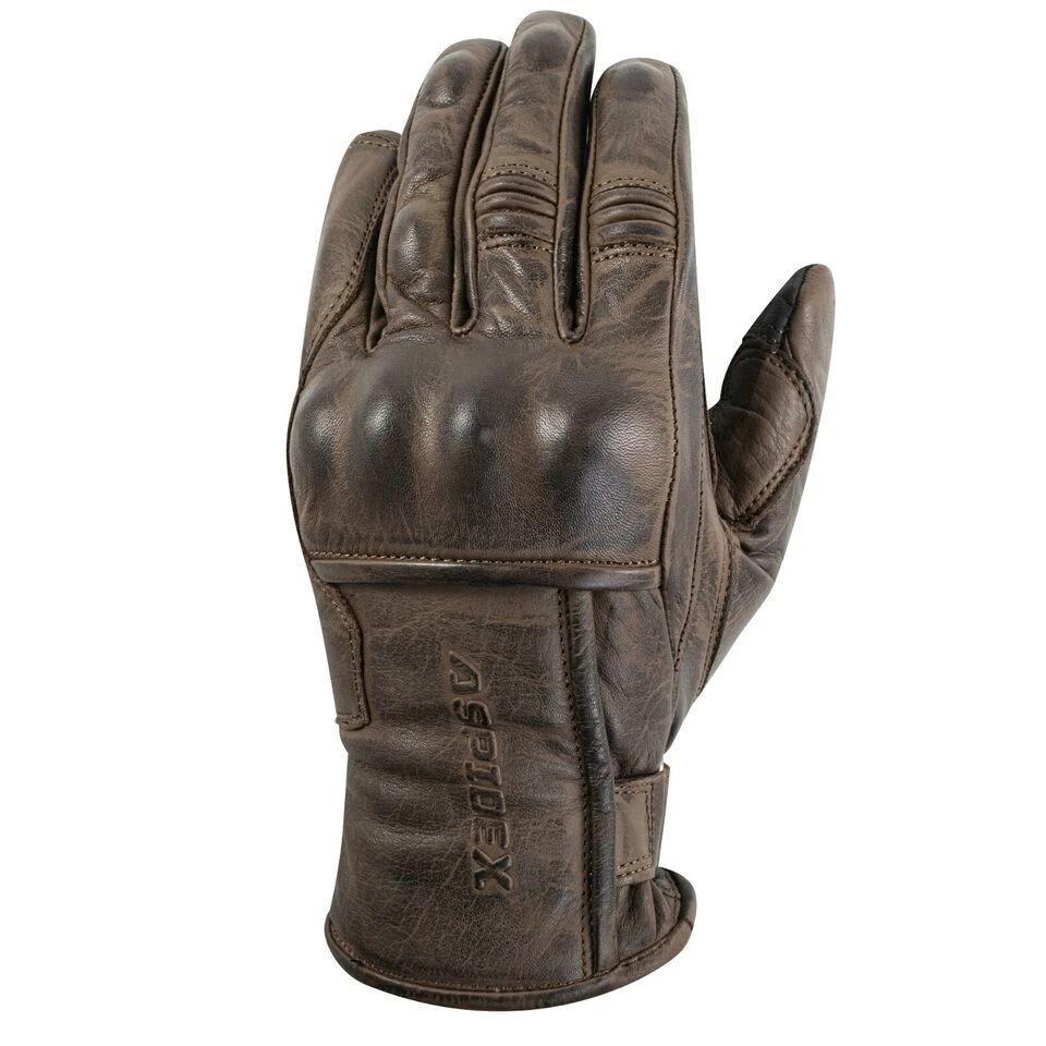 Guanti Moto in pelle uomo ASPIDEX WAX Vintage