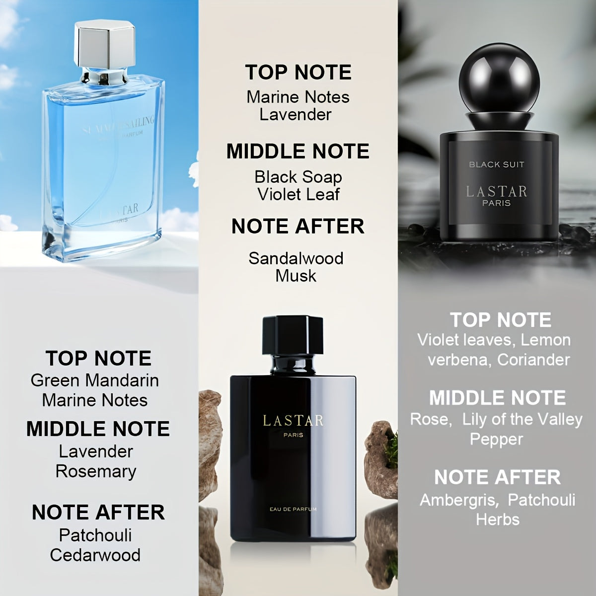 [ Set di Profumi da Uomo per Settimana ] Eau de Toilette ai Feromoni da Uomo, Cedro Patchouli Legnoso & Oceano al Muschio di Pompelmo, Fragranza a Lunga Durata, Eau de Cologne da Uomo Affascinante, Atmosfera Romantica per Appuntamenti, Regalo Perfetto per