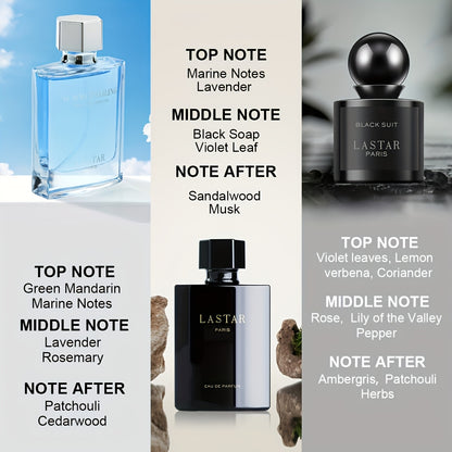[ Set di Profumi da Uomo per Settimana ] Eau de Toilette ai Feromoni da Uomo, Cedro Patchouli Legnoso & Oceano al Muschio di Pompelmo, Fragranza a Lunga Durata, Eau de Cologne da Uomo Affascinante, Atmosfera Romantica per Appuntamenti, Regalo Perfetto per