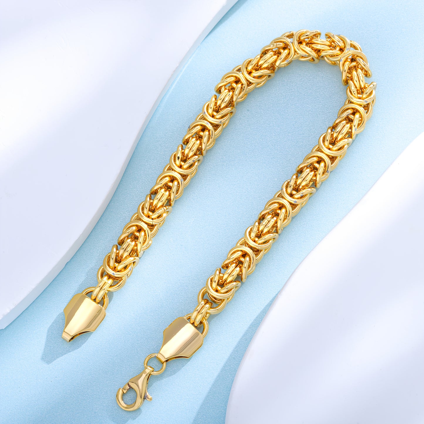 Magazzino Locale, Argento Sterling 925, Bracciale da Donna con Corda d'Erbacce Dorata, Stile Elegante per le Feste, Regalo Perfetto per le Donne, Confezionato in una Bella Confezione Regalo