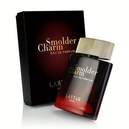 LASTAR Colonia Uomo Ambery e Speziata, Eau De Parfum Intenso con Accordo di Toffee e Legno d'Ambra, Fonde il Cardamomo Vibrante con Accordi di Toffee, Infuso con Legno d'Ambra, Fragranza Elegante e Potente di Lunga Durata. 100ml, Regalo per Natale/Capodan
