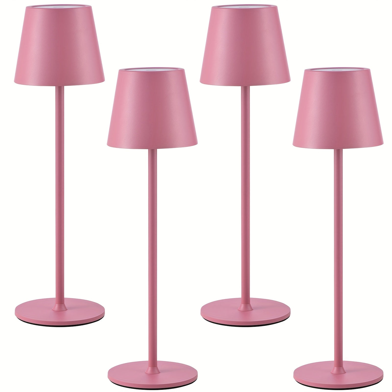 Set da 2/4 Lampade da Tavolo LED Senza Fili, 4000Mah Ricaricabile Luce Notturna Touch IPX7 Wireless Design Minimalista Per/Ristorante/Camera da Letto/Esterno