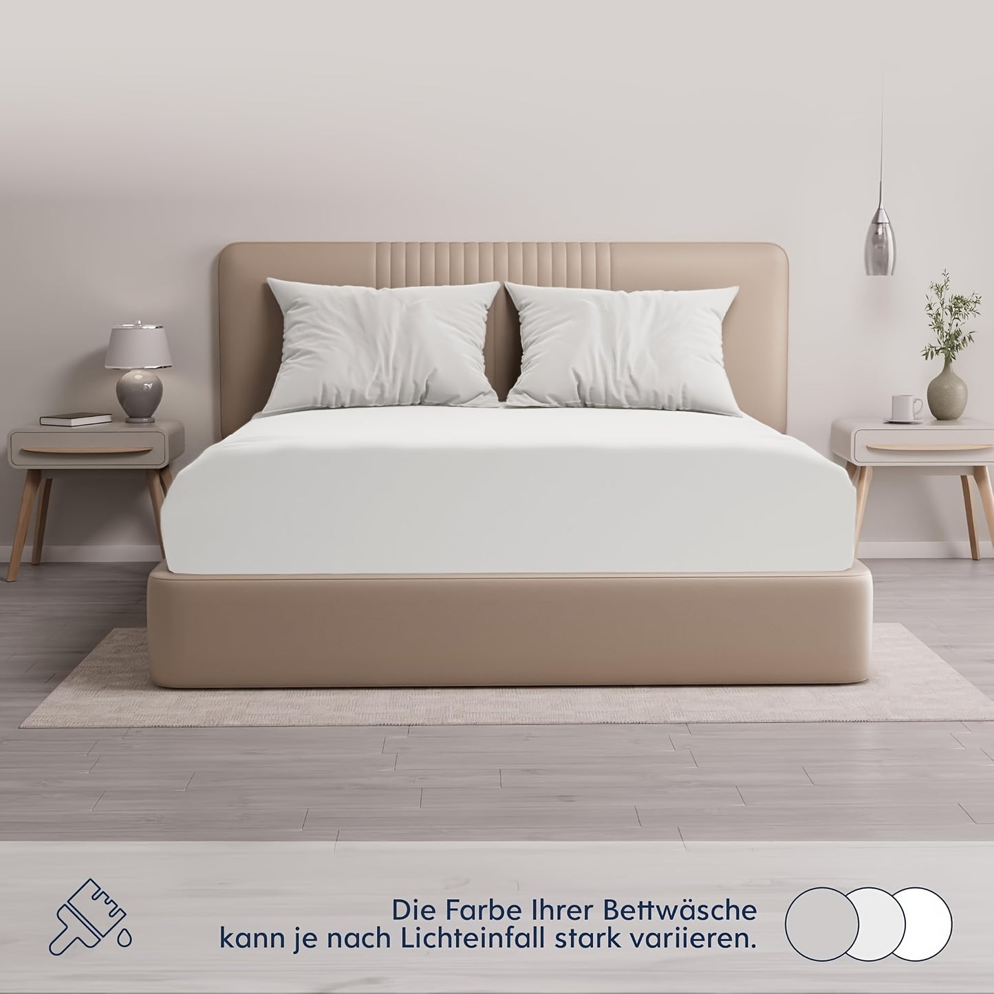 Lenzuolo con angoli 1 pz in puro cotone egiziano 100%, design con elastico tutt'intorno, tinta unita, adatto a materassi da 90x200 a 200x220 cm, traspirante, lavabile, a copertura totale, lenzuolo perfettamente aderente