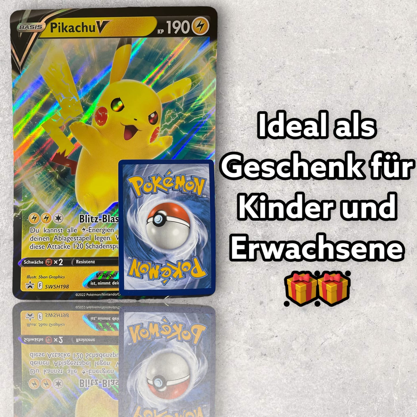 Pokémon XXL Inglese 2-Pack Jumbo Oversized Casualità Casuale V/VMAX/HOLO/EX/GX