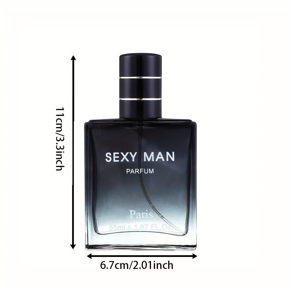 Profumo da uomo 55ml+3ml, Parfum Herren, Colonia con note legnose, Latte, Agrumi, Ebano, Emana un profumo da gentiluomo, a lunga durata, Perfetto per appuntamenti, feste e regali, Regali di San Valentino