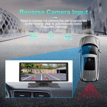 Display Interattivi con Touch Screen Versione Aggiornata 10.26 Pollici Stereo Auto Portatile Wireless Carplay per Auto con Carplay e per Android Auto con Mirror Link/ Telecamera di Retromarcia/ Wireless/ Navigazione/ AUX per Tutti i Veicoli
