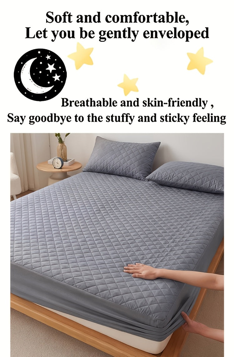 Coprimaterasso Impermeabile - Protezione per Materasso Trapuntato Tinta Unita Lavabile in Lavatrice con Angoli Profondi (Morbidissimo e Confortevole). Utilizzabile Come Lenzuolo Separato. Ideale per Camere da Letto, Dormitori e Hotel. Protegge i Lenzuola