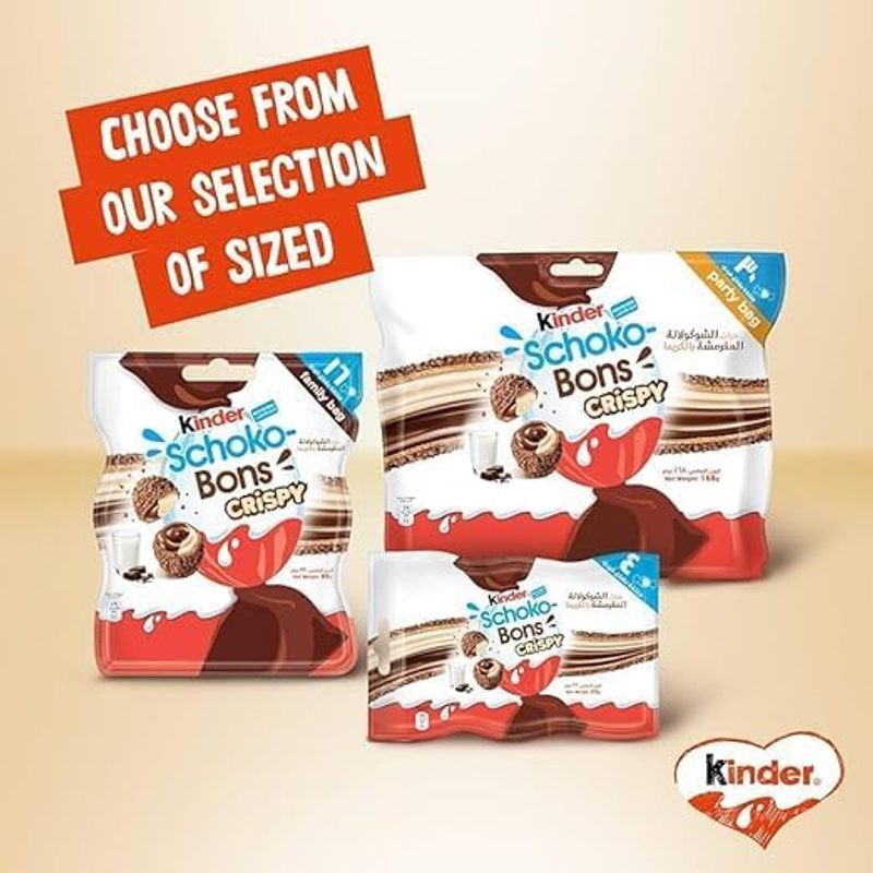 2Nd Set Kids Crispy Chocolate Bars - Medio 2X67G - Crispy Chocolate Bars con riempimento di cioccolato cremoso
