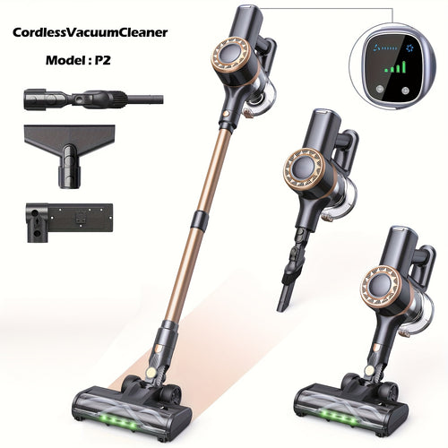 Aspirapolvere senza fili Lubluelu 46 Kpa -groviglio, aspirapolvere a bastone 6 in 1 con display a LED, autonomia di 50 minuti per tappeti, pavimenti duri, peli di animali domestici