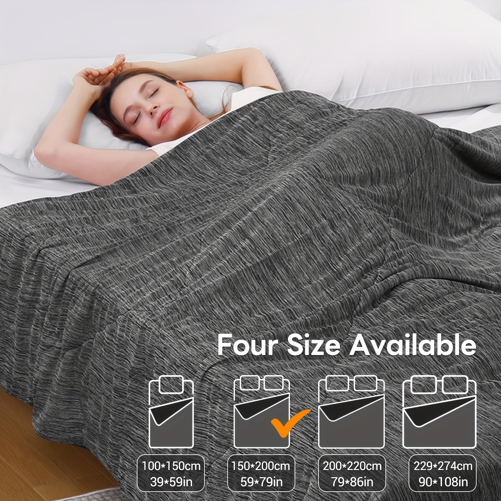 1 pz Elegear Coperta Rinfrescante Taglia, Trapunta Rinfrescante con Q-Max > 0.45 Fibra Rinfrescante Arc-Chill, Coperta Estiva Fresca per Dormire per Chi Sudore Notte e Chi Soffre del Caldo (100*150, 150*200, 200*220, 274*229)