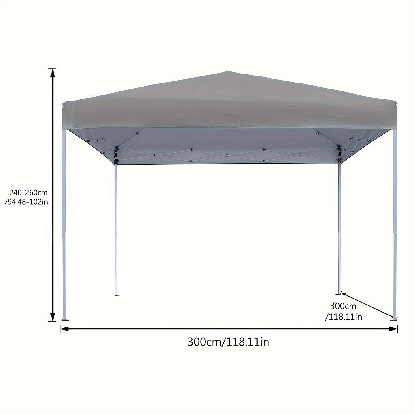 Gazebo pieghevole 3X3M, tenda pieghevole, tenda da festa pieghevole, padiglione da giardino