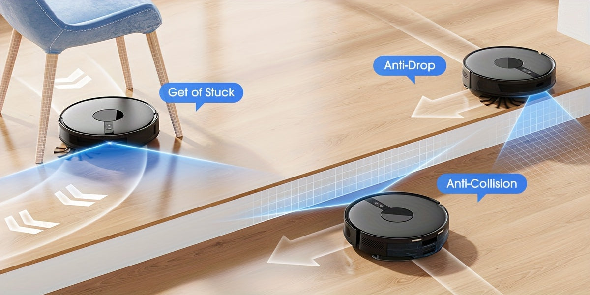 Lubluelu 2025 Ultimo Robot Aspirapolvere e Lavapavimenti B40Plus/Sl60D - Forte Aspirazione 5100Pa, Autovuoto, Mappatura Multi-Piano, Soluzione di Pulizia 3-in-1 per Peli di Animali Domestici, Tappeti e Pavimenti Duri con Funzione di Auto-Ricarica