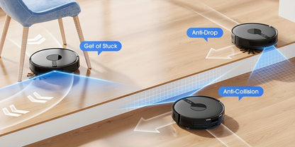Lubluelu 2025 Ultimo Robot Aspirapolvere e Lavapavimenti B40Plus/Sl60D - Forte Aspirazione 5100Pa, Autovuoto, Mappatura Multi-Piano, Soluzione di Pulizia 3-in-1 per Peli di Animali Domestici, Tappeti e Pavimenti Duri con Funzione di Auto-Ricarica