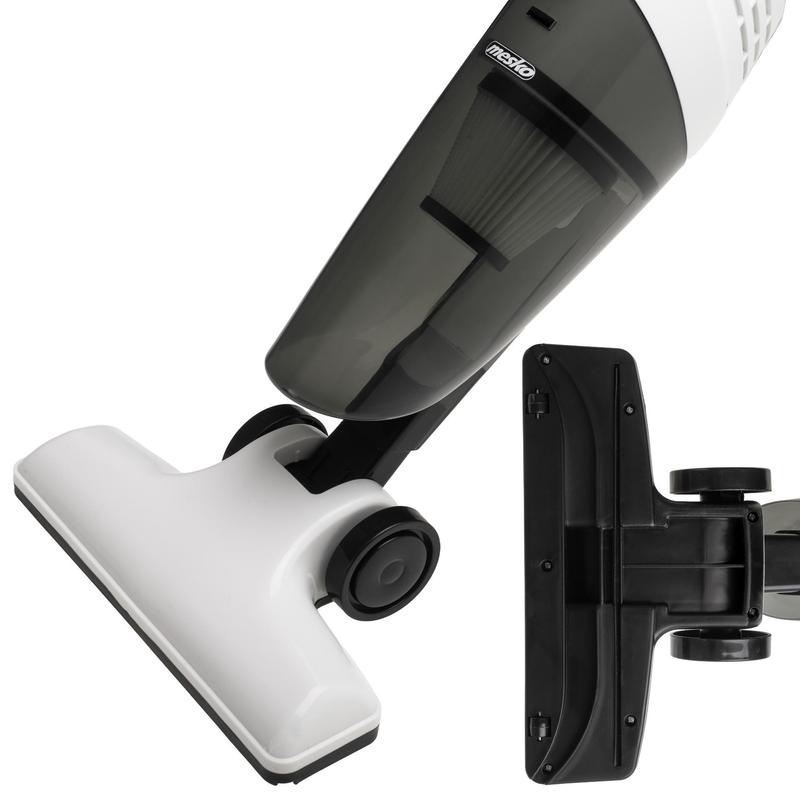 Aspirapolvere verticale senza sacco 800W 17 kPa Filtro EPA 11 Contenitore per polvere trasparente 0.6L Tubo metallico robusto Manico staccabile Cavo lungo da 7 metri Include spazzola per pavimenti duri e bocchetta a spina di pesce per una pulizia precisa