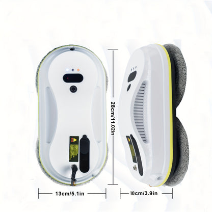 PuRuiKai 09 Robot Pulisci Vetri Intelligente, Pulitore Elettrico per Vetri completamente Automatico, Bottiglia Spray Domestica con Telecomando e 10 Panni per la Pulizia, Nuovo Prodotto Natalizio