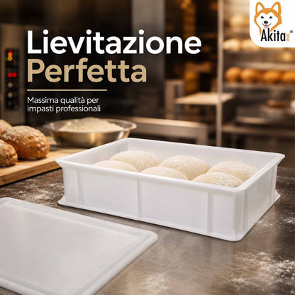 Cassetta Lievitazione Pizza e Pane portaimpasto con Coperchio