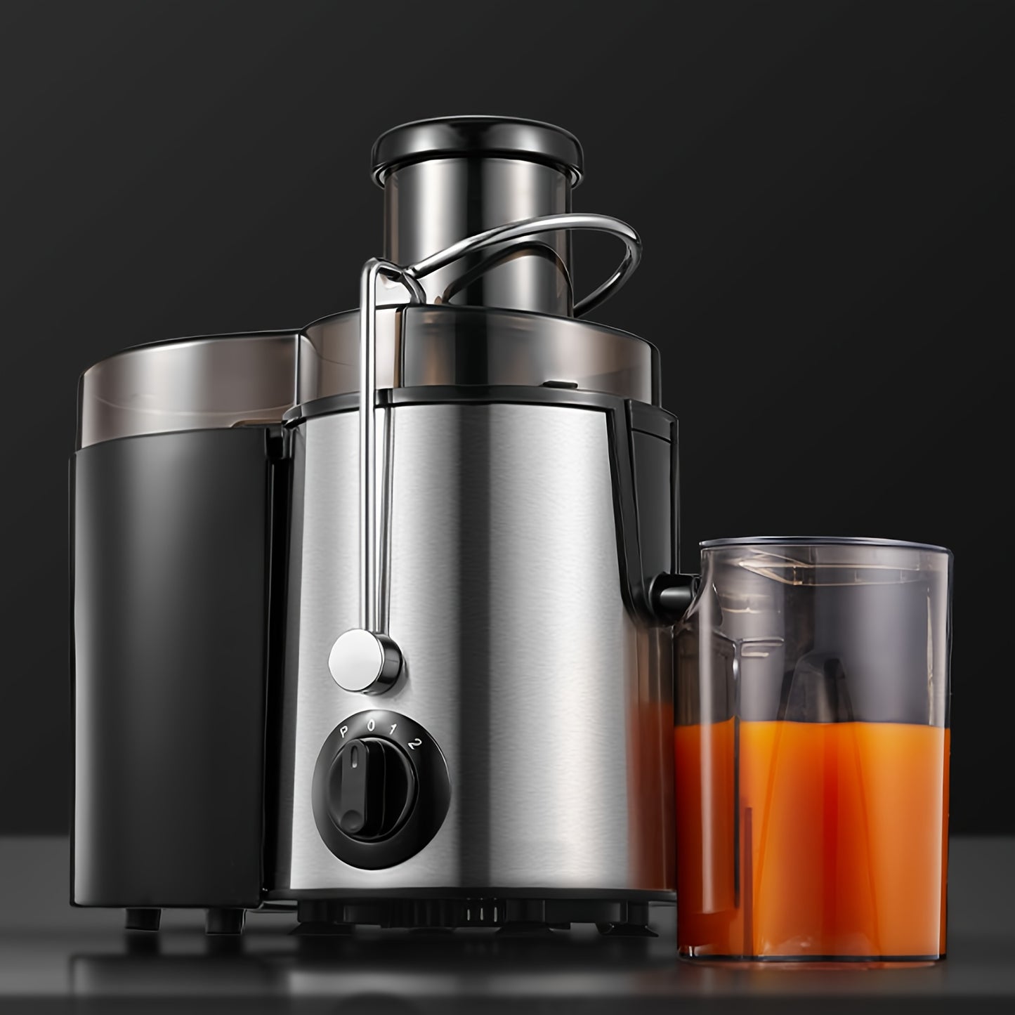 Centrifuga Estrattore, 400W con Funzione -goccia e Protezione da Surriscaldamento, Include Spazzola per la Pulizia, Estrattore per Frutta e Verdura in Acciaio Inox, 3 Velocità, Facile da Pulire, Piedini Antiscivolo, Ideale per Single o Piccole Famiglie