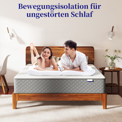 Materasso - H3 20/25/30 cm Doppio Gel Freddo Memory Foam con Materasso a Sfere, Fornendo Materiali Rettili e Traspiranti, Facile Installazione