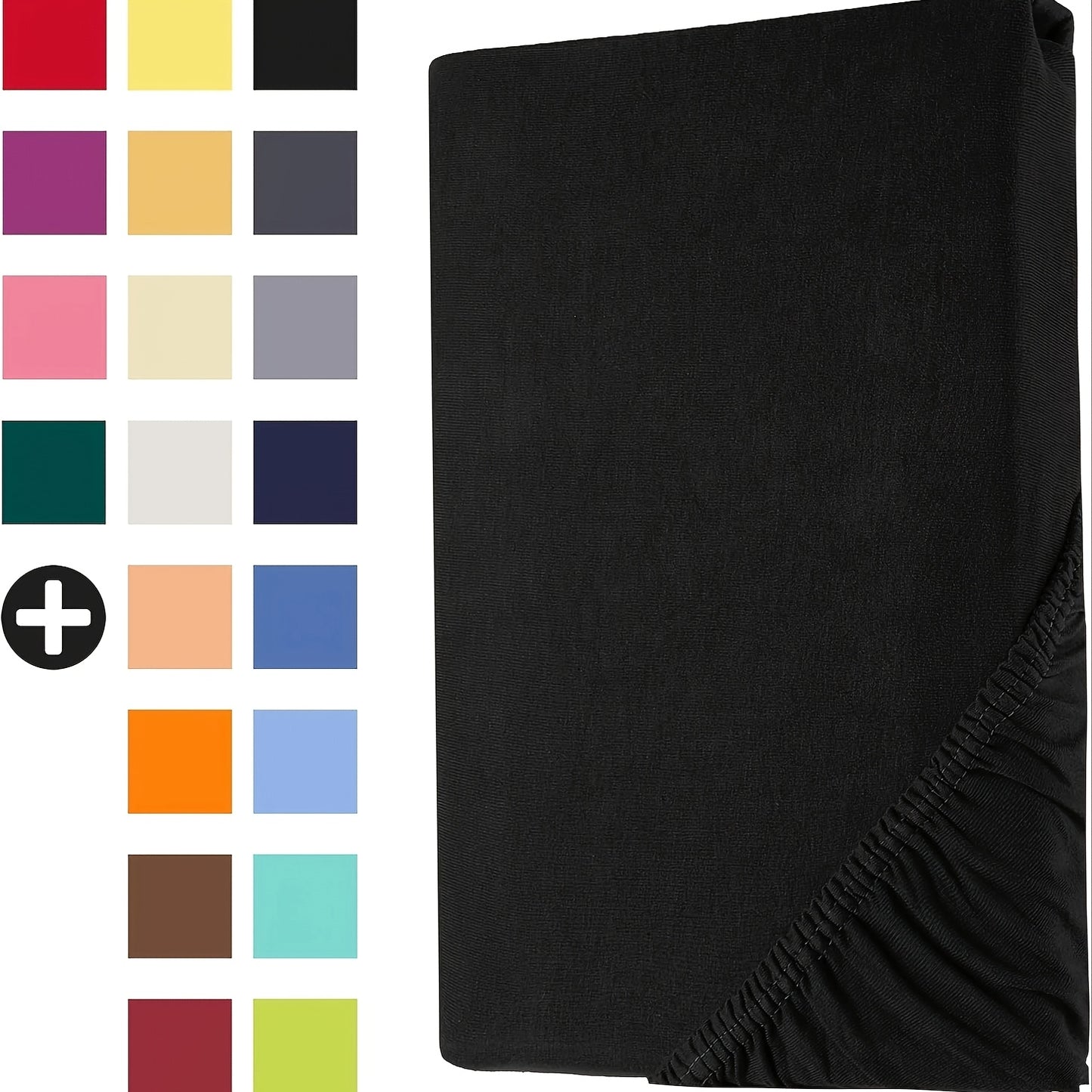 Lenzuolo con Angoli 100% Jersey, con Angoli Elastici e Volant da 30cm, Lenzuolo Ipoallergenico e Traspirante, Adatto per Materassi da 90x200 a 200x220, Lenzuolo con Angoli 100% Jersey, Lenzuolo con Angoli King Size, Lenzuolo con Angoli con Tasca Profonda,