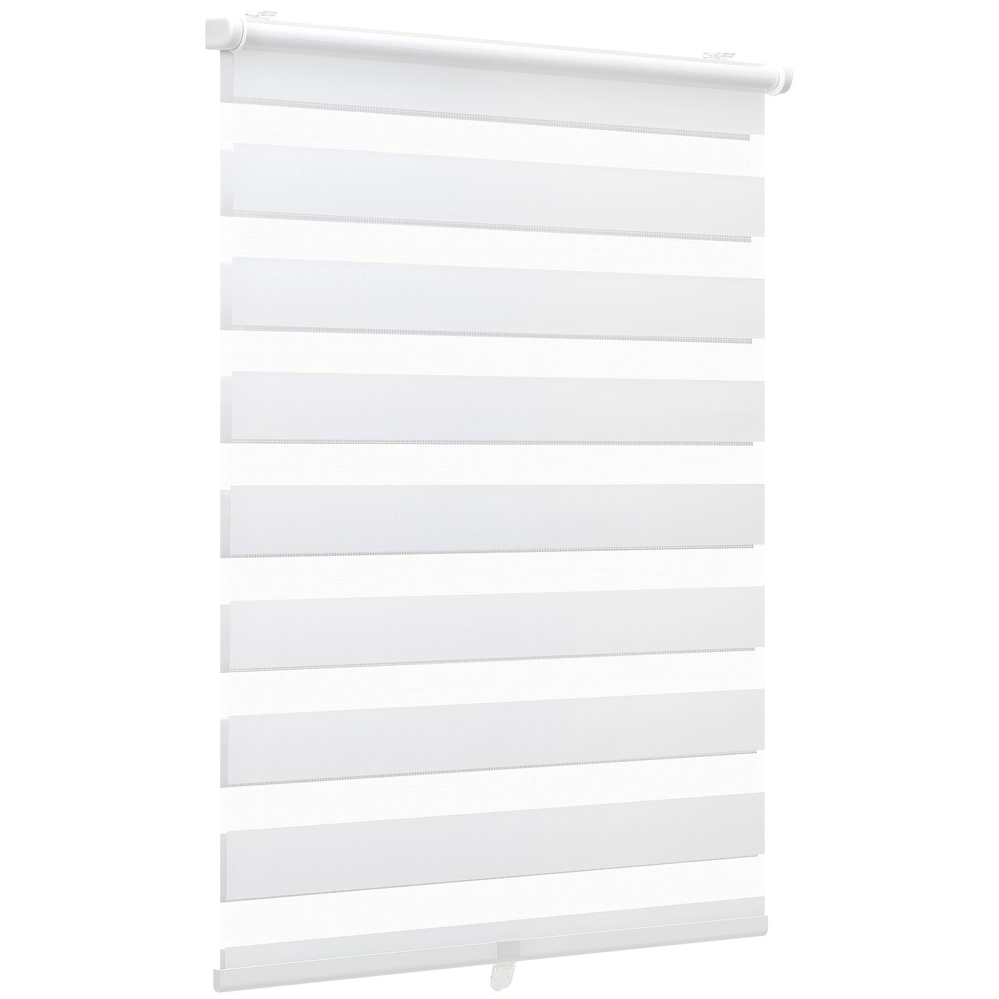 Tende a Rullo Doppie Sekey, Fissaggio a Clip (Senza Forare), Tende a Rullo Duo, Tende a Rullo Senza Filo, Tende a Velo Romane, Grigio Scuro, Bianco