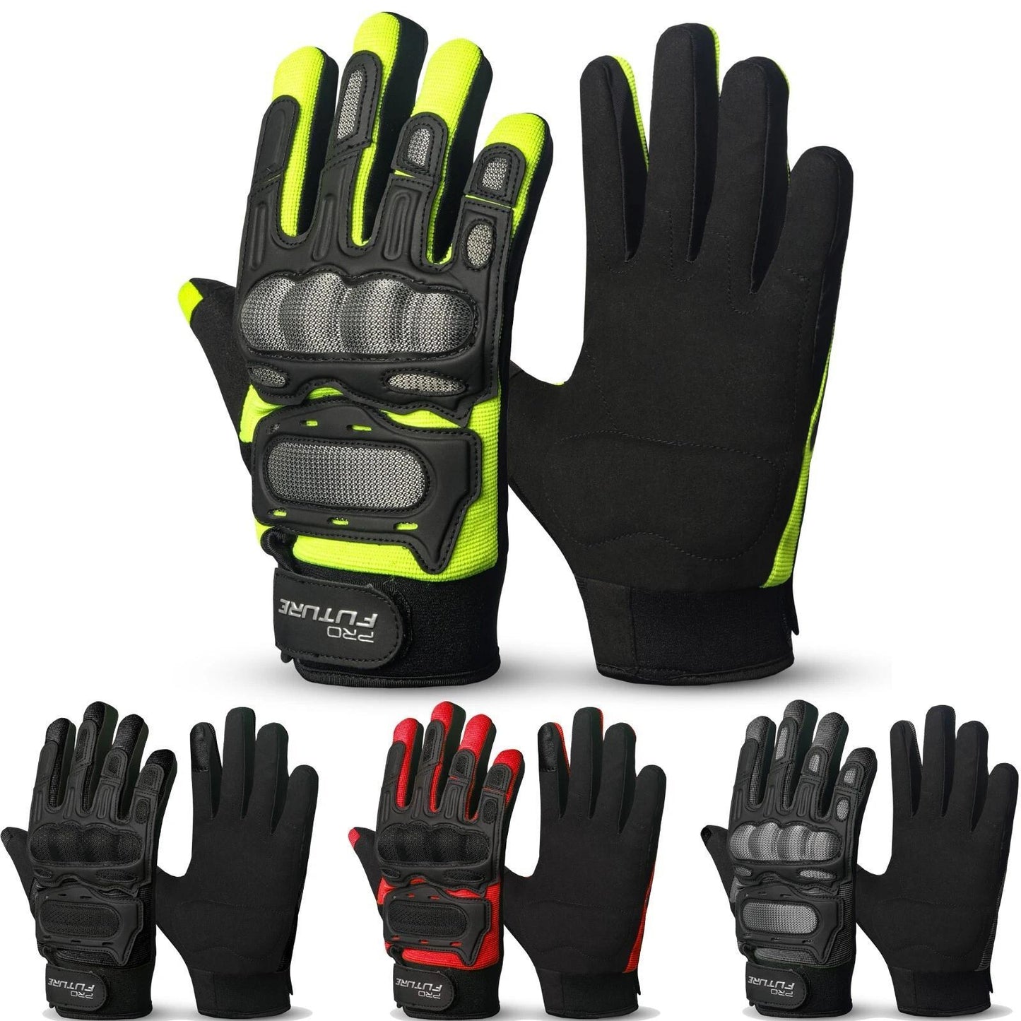 Guanti Sportivi da Moto Fuoristrada a Quattro Colori, Guanti per Bicicletta e Ciclismo Outdoor Touring