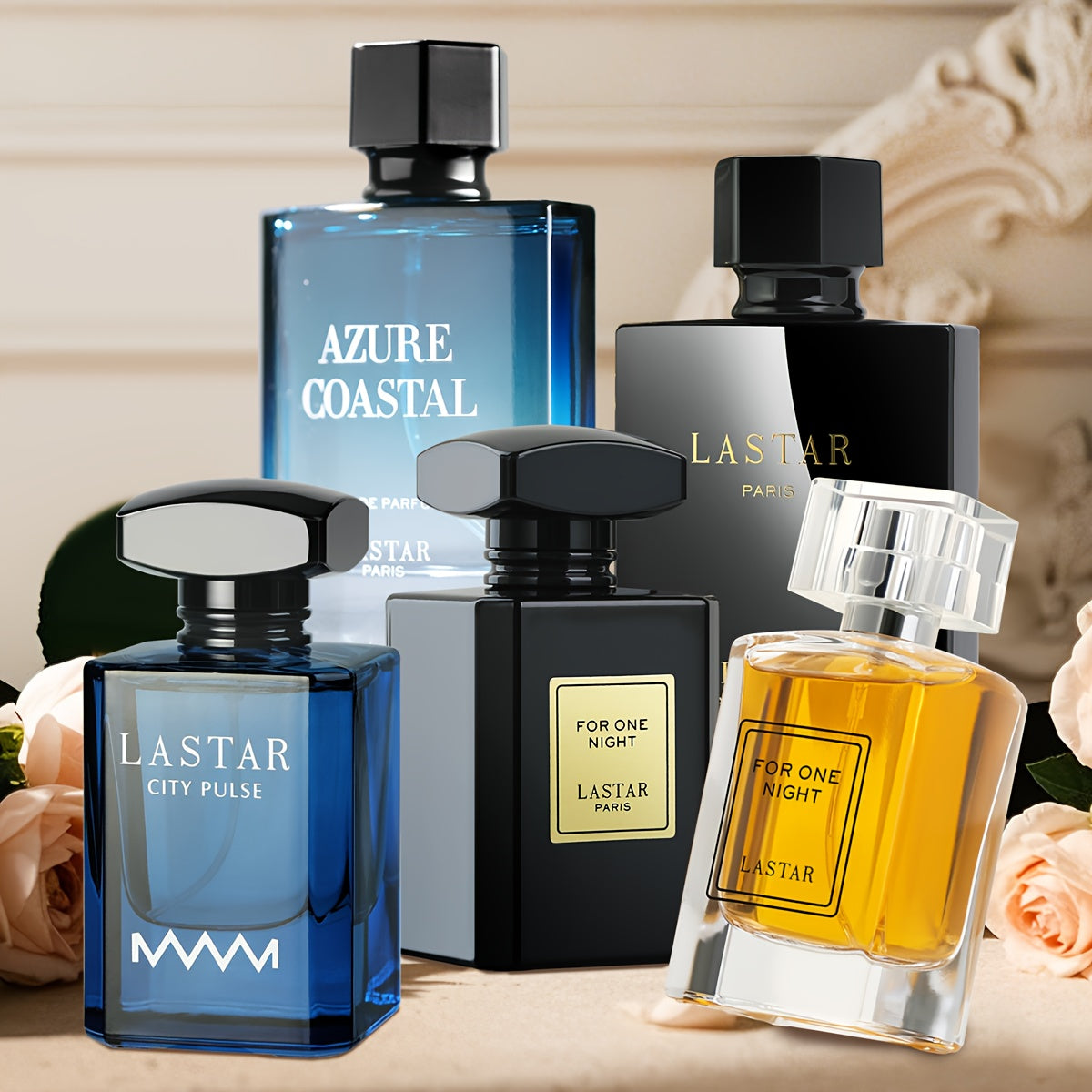 [Profumo di una Settimana] Confezione Regalo di Colonia da Uomo, 1 Flacone, 55ML/50ML, Fragranza di Sandalo e Muschio, Copre l'Odore Corporeo, Contrasta Diversi Sensi dell'Odore per una Settimana, Fai Sentire Romantico, Sorprendente e Affascinante, Natale