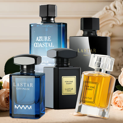 [Profumo di una Settimana] Confezione Regalo di Colonia da Uomo, 1 Flacone, 55ML/50ML, Fragranza di Sandalo e Muschio, Copre l'Odore Corporeo, Contrasta Diversi Sensi dell'Odore per una Settimana, Fai Sentire Romantico, Sorprendente e Affascinante, Natale