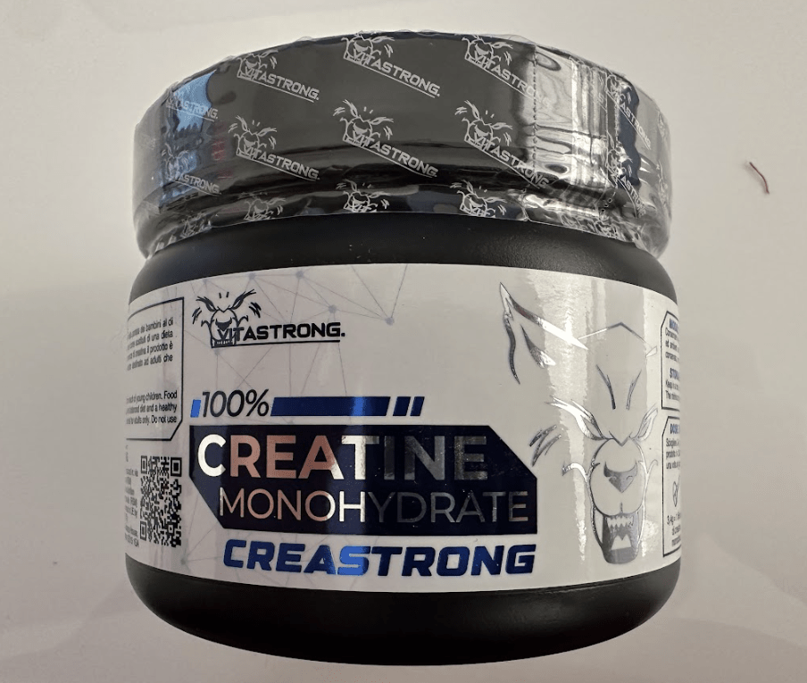 Creatina Monoidrata 3000 mg CreaStrong, Creatina in Polvere Senza Additivi, Creatina Vitastrong 250 g Solubile