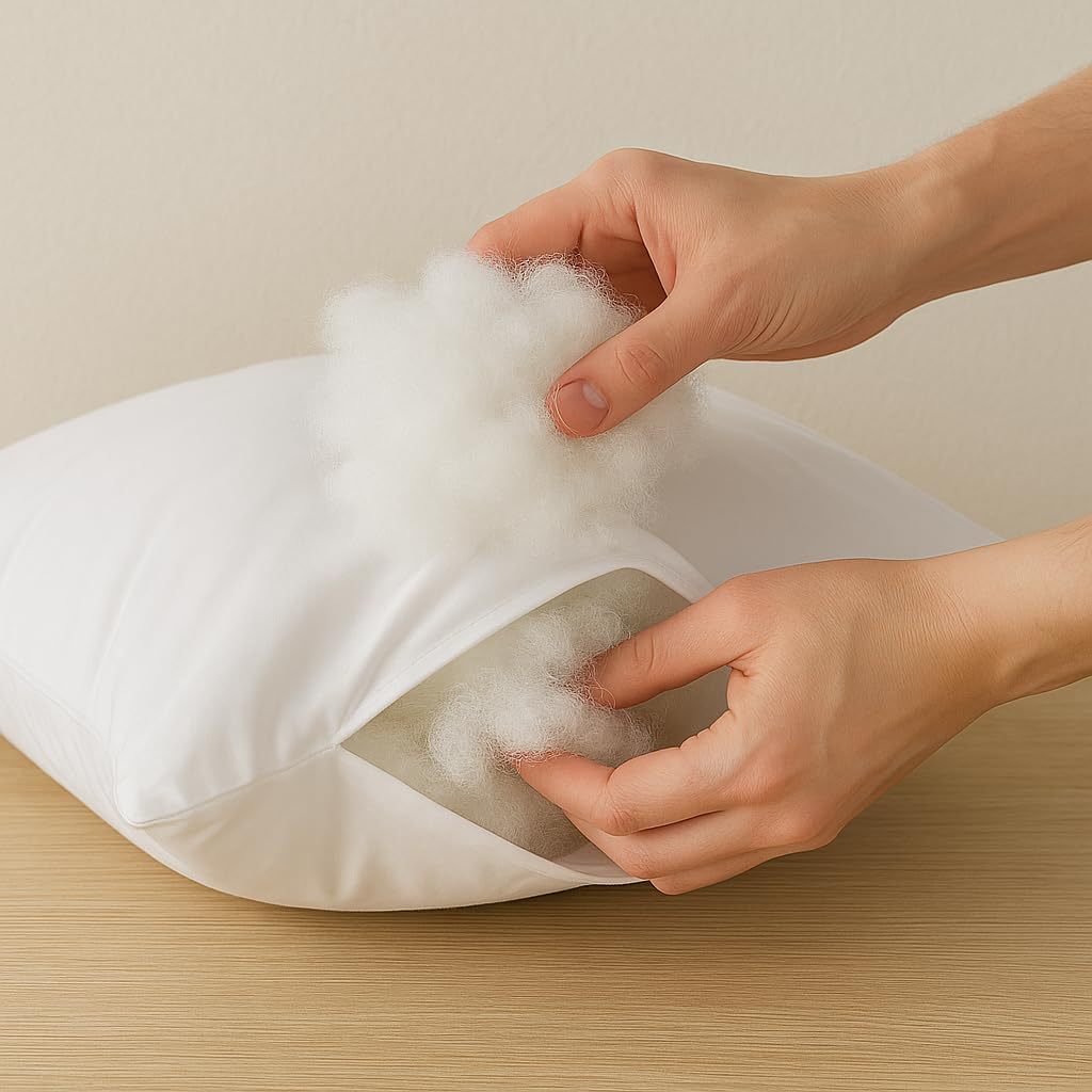 Imbottitura in fibra 100% poliestere - Imbottitura morbida e lavabile per cuscini, cuscini, peluche e tempo libero creativo
