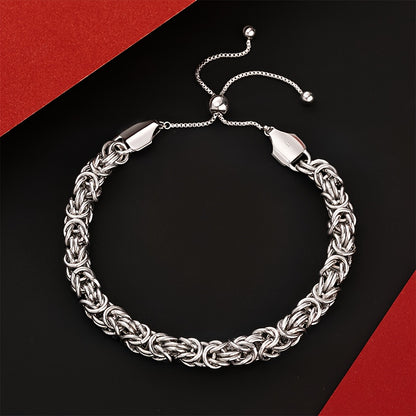 Magazzino Locale, Migliora il Tuo Stile con Questo Bracciale Unisex Regolabile in Argento Sterling 925 con Corda Twisted, Perfetto per San, Natale o Regali di Anniversario, Fornito con una Bellissima Confezione Regalo