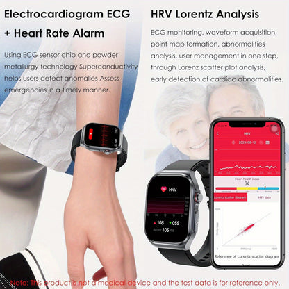 Smartwatch 2026 Nuovo: Display AMOLED Grande da 5,18 cm, Batteria a Lunga Durata da 530 mAh, Chiamata BT 5.3, Modalità Multi-Sport, Assistente Vocale, SOS, Monitoraggio Mestruale, Previsioni Meteo, Orologio Fitness per Android & IOS, Regalo Ideale per la