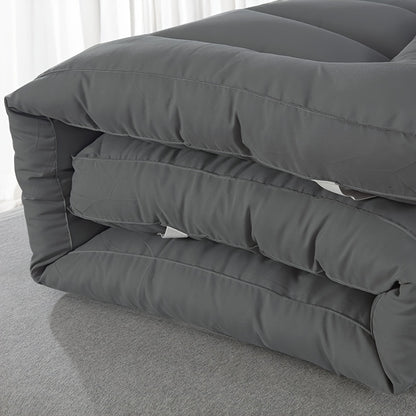 Coprimaterasso Ultra-Morbido, Tatami Giapponese, Materasso Sottile Imbottito di Qualità Alberghiera 800Gsm, Tappetino Coreano, Futon Lavabile in Lavatrice, Coprimaterasso Traspirante e Caldo, Coprimaterasso Pieghevole e Morbido