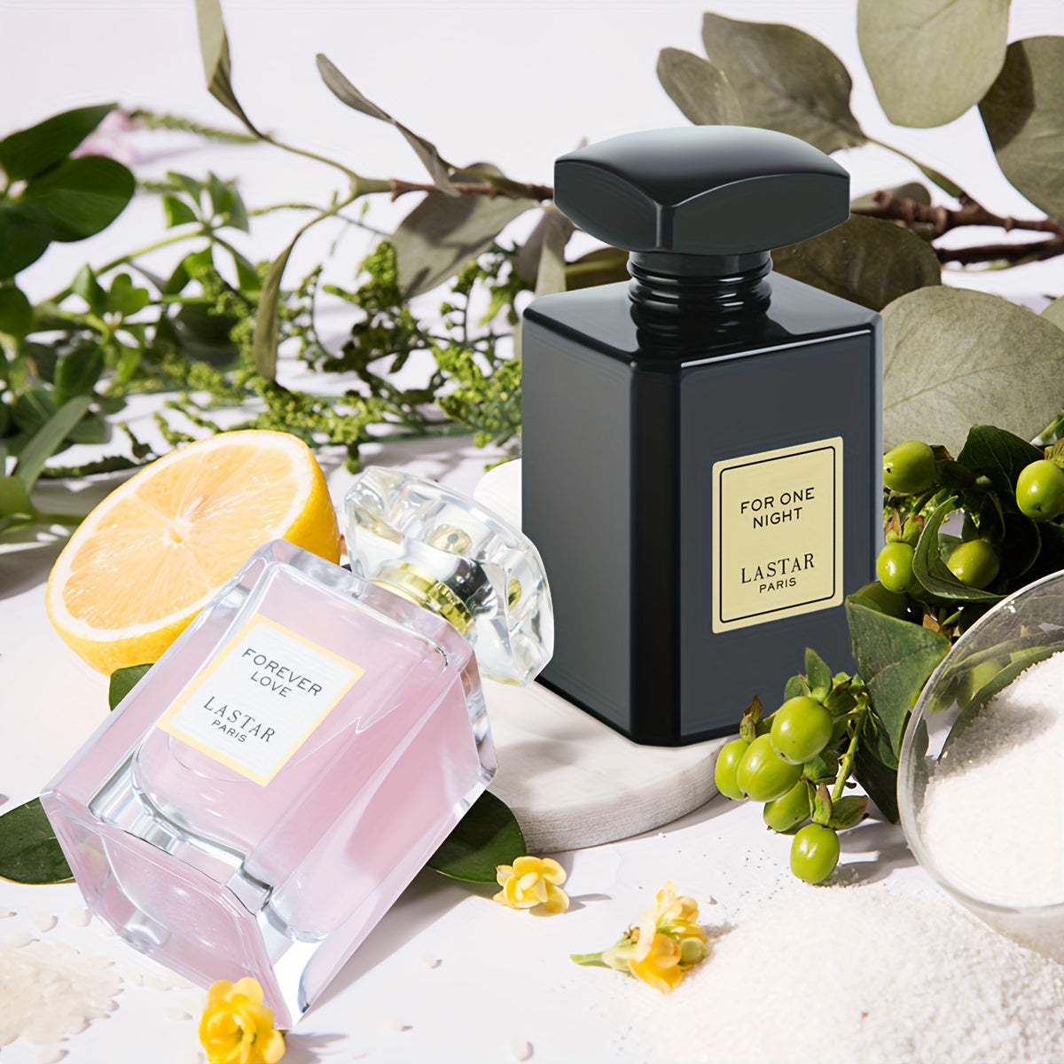 2 Flaconi di Profumo Trasparente da Donna, Rosa, Vaniglia, Gelsomino, Morbido e Dolce, Profumo Promozionale da Donna, Texture Avanzata, Fragranza Avanzata, Fragranza Floreale Affascinante a Lunga Durata, Consigliato per Appuntamenti, Viaggi, Regali per Do