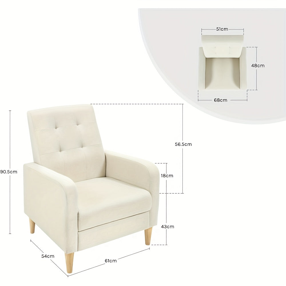 1 poltrona relax, seduta confortevole con braccioli, sedia moderna, utilizzabile come poltrona da soggiorno per TV, sedia da ufficio per riposare, sedia da ricezione, poltrona relax per camera da letto