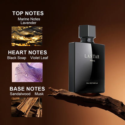 LASTAR Profumi con Confezione Regalo, 3.38 fl.oz Fragranze di Lusso ai Feromoni Colonia per Donne e Uomini, Eau De Parfum da Viaggio Economica per Feste, Compleanni, Anniversari, Lavanda, Foglia di Viola, Sandalo | Muschio, 2 Confezioni