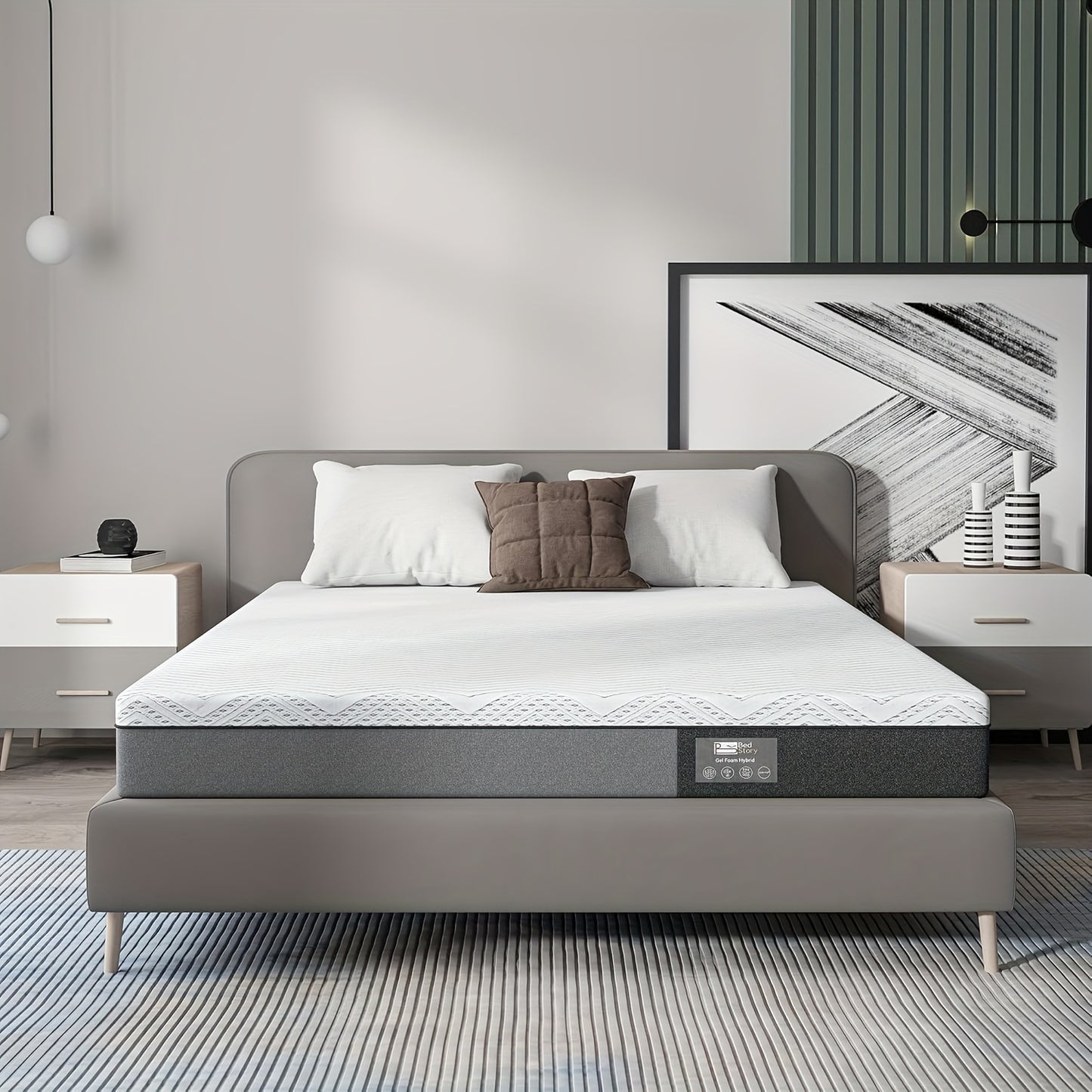 Il materasso ergonomico BedStory combina traspirabilità naturale e vestibilità anatomica per un sonno rinfrescante, con un generoso spessore di 16 cm.