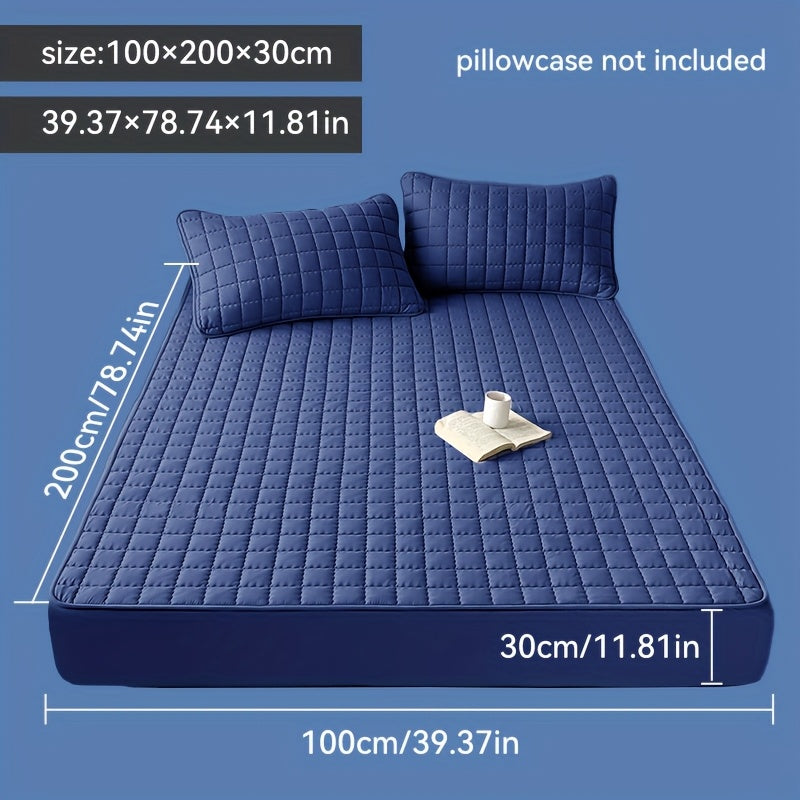 1pz Coprimaterasso Impermeabile, Lavabile in Lavatrice, Disponibile in Diverse Misure, Ultra Morbido e Confortevole Coprimaterasso Spesso, Adatto per Camera da Letto, Camera degli Ospiti, Protezione per Materasso d'Hotel (esclusi Cuscino e Federa)