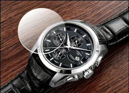 [I&W CARNIVAL] Orologio Meccanico Automatico Multifunzione Uomo, Orologio Sportivo alla Moda con Calendario e Impermeabile fino a 30m