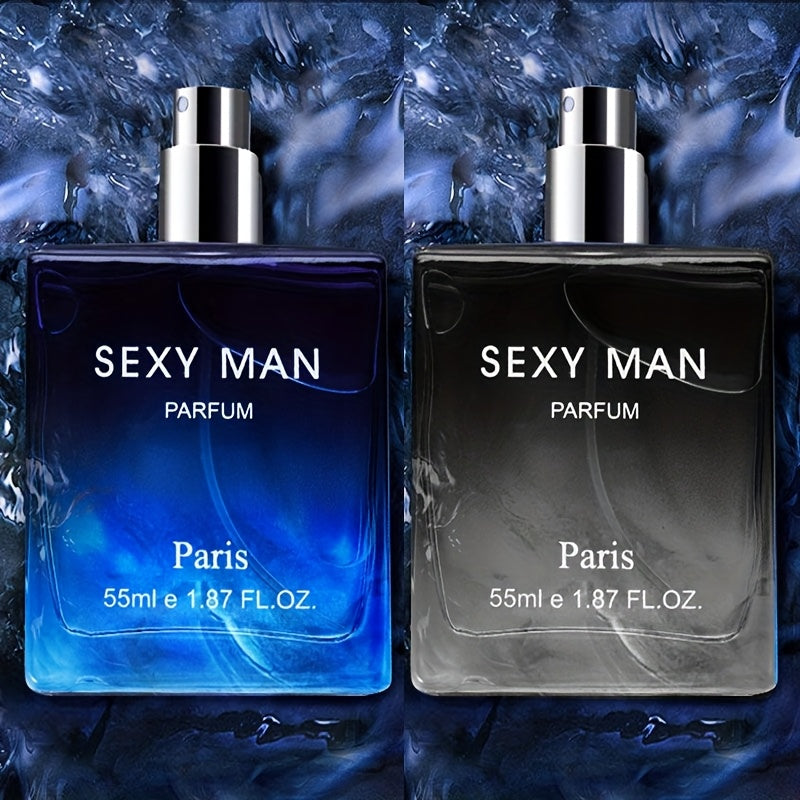 Profumo da uomo 55ml+3ml, Parfum Herren, Colonia con note legnose, Latte, Agrumi, Ebano, Emana un profumo da gentiluomo, a lunga durata, Perfetto per appuntamenti, feste e regali, Regali di San Valentino