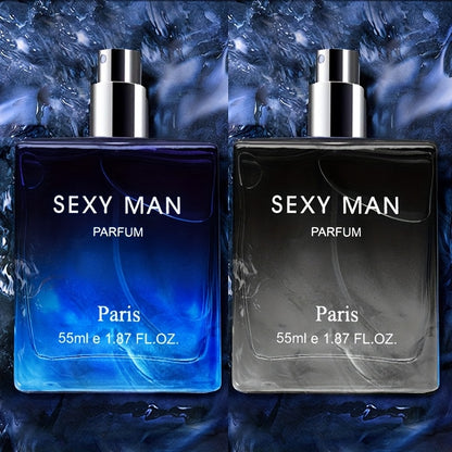 Profumo da uomo 55ml+3ml, Parfum Herren, Colonia con note legnose, Latte, Agrumi, Ebano, Emana un profumo da gentiluomo, a lunga durata, Perfetto per appuntamenti, feste e regali, Regali di San Valentino