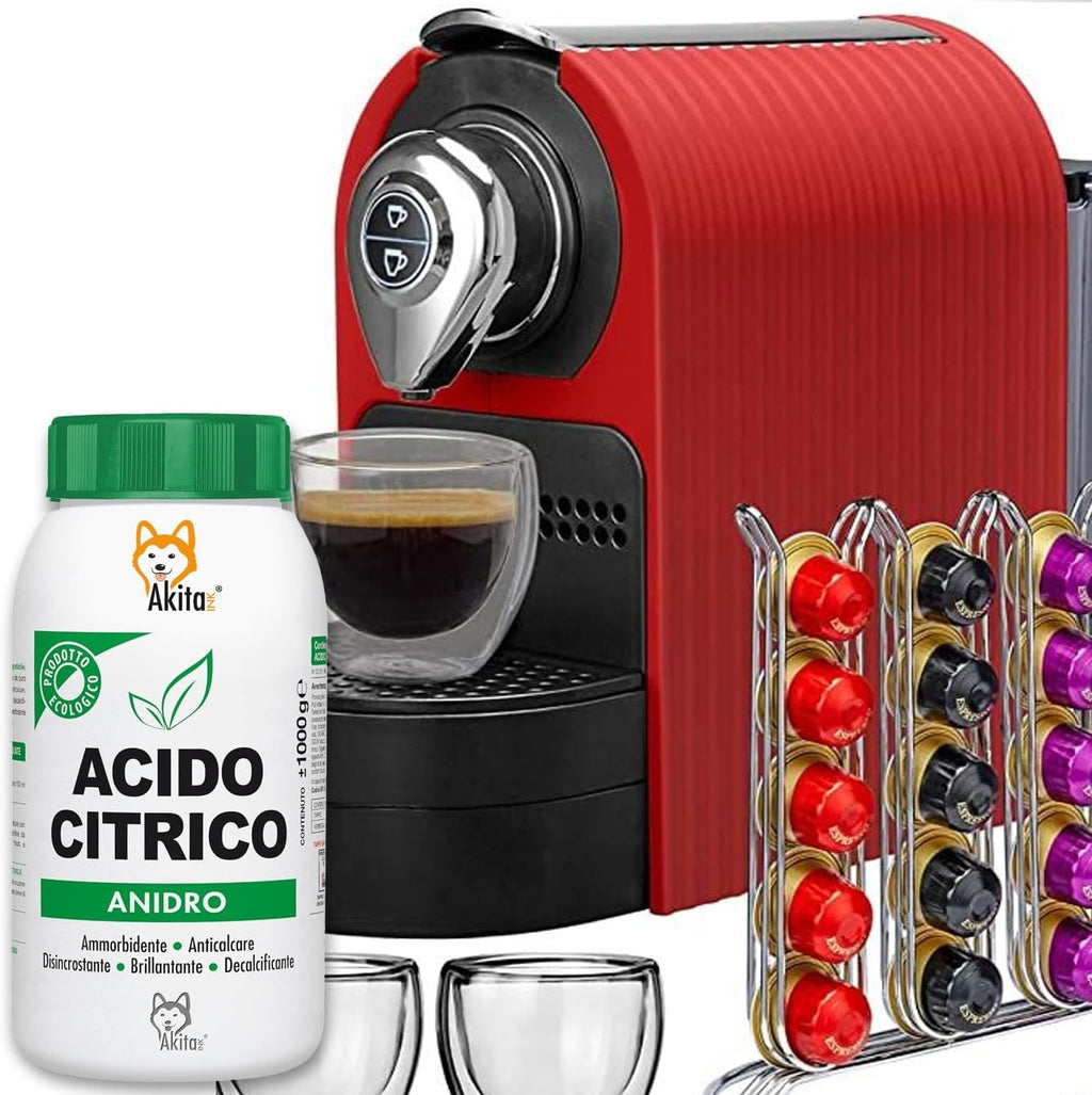 Akitaink Acido Citrico in Polvere, Multiuso per Pulizia e Igiene della Casa: Ammorbidente, Anticalcare, Brillantante, Disincrostante, Decalcificante - 2 kg