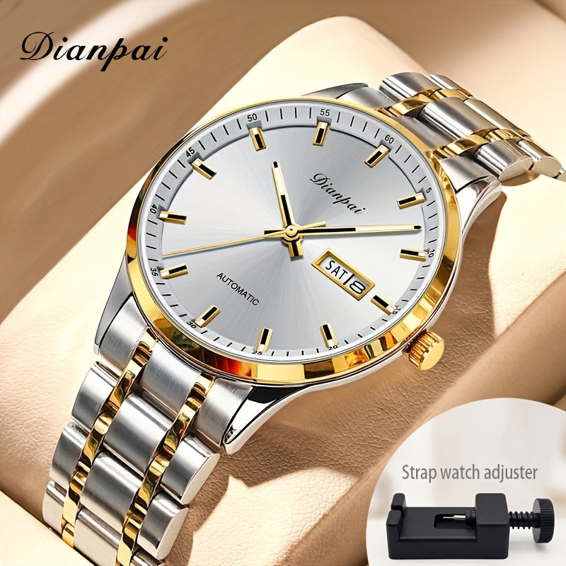Dianpai Orologio meccanico automatico da donna, sofisticato ed elegante, con un design sportivo casual e alla moda, perfetto come regalo di compleanno