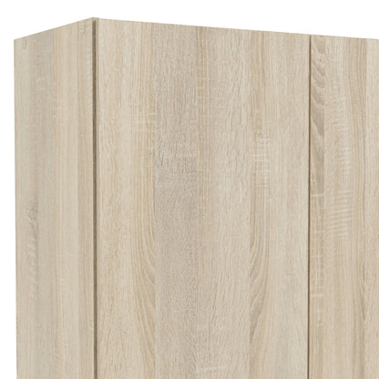 Guardaroba 2 ante Amylya, Mobile camera da letto, Cabina armadio portabiti, Armadio appendiabiti, 79x36 h170 cm, Disponibile in 2 colori