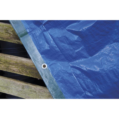 Telo Occhiellato Blu/Verde,Telone resistente, Telo Impermeabile,tessuto di alta qualità, multiuso, Adatto per Tetto,, con occhielli , ideale come regalo per familiari e amici, perfetto per cortili, giardini, patii e aree piscina,Barca, Ombreggiatura Veico