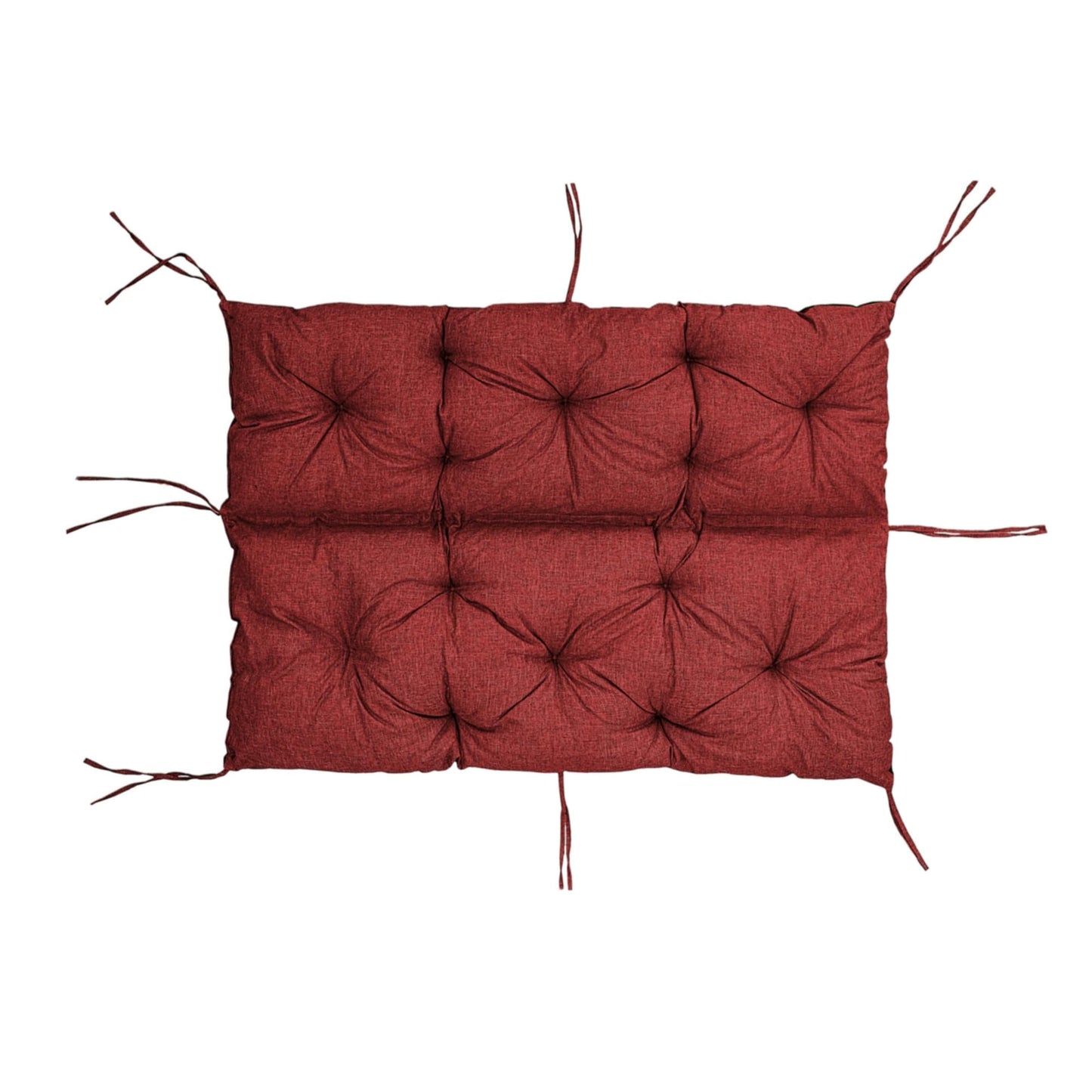 Cuscino per schienale di panca da giardino, per 1/2/3 persone, rivestimento imbottito con cinghie, per interni/esterni, cuscino per panca V2