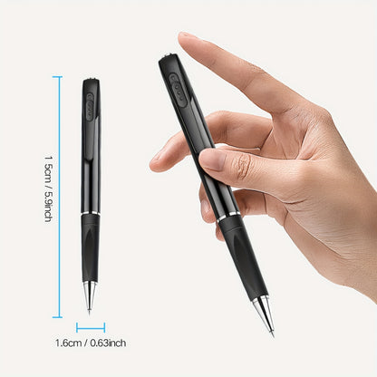 1080P Fotocamera a Forma di Penna Portatile con Batteria Integrata, Registrazione Video Intelligente con Rilevamento Movimento AI, Lunga Autonomia, Scrittura, Riporto Riunioni e Lezioni, Supporto fino a Scheda SD 256G